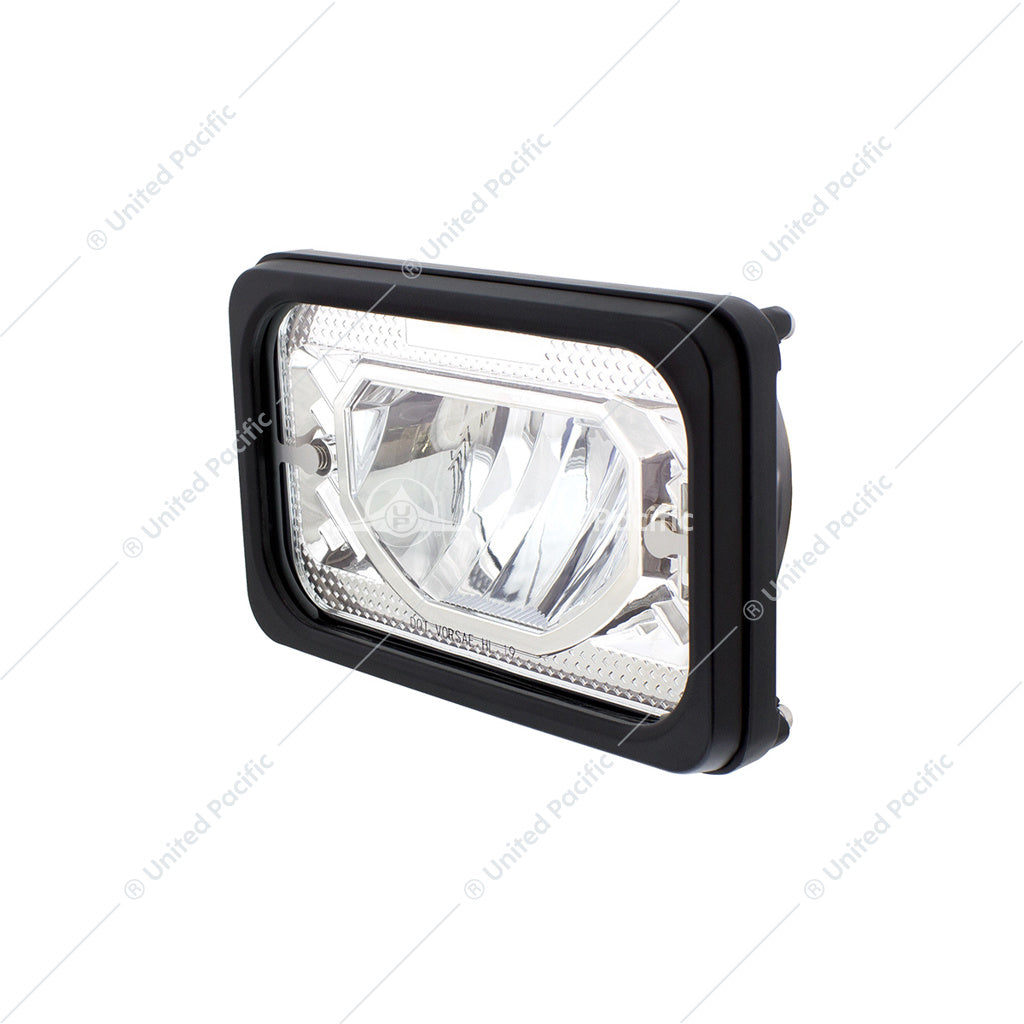 Chrome ULTRALIT Heated 4" X 6" LED Headlight Low Beam -  34131