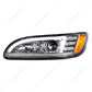 Chrome Projection Headlight With LED Sequential Turn & DRL For 2005-2015 Peterbilt 386 & 1999-2010 387 (Driver)  -  35765