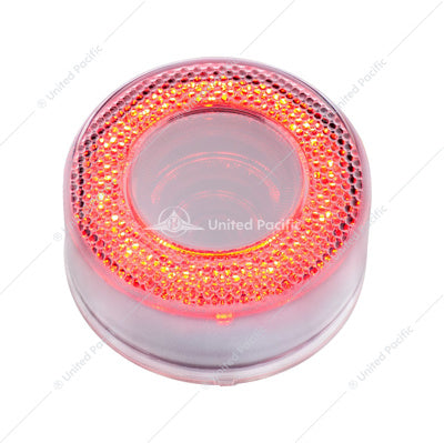 12 LED 2 1/2 Inches Mirage light red Led With Clear Lens  -  36563
