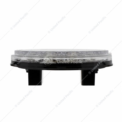 4" Round Combo Light With 12 LED Stop, Turn & Tail & 16 LED Back-Up - Red LED/Clear Lens  -  36608