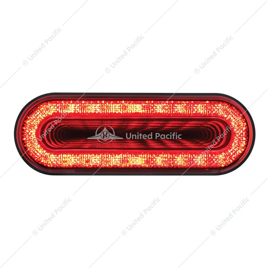 24 LED 6" Oval Mirage Stop Turn & Tail Light Red LED Red Lens  -  36656