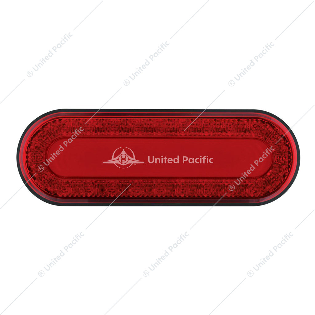 24 LED 6" Oval Mirage Stop Turn & Tail Light Red LED Red Lens  -  36656