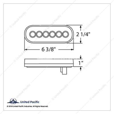 22 LED 6" Oval GloLight (BACK-UP)  -  37009
