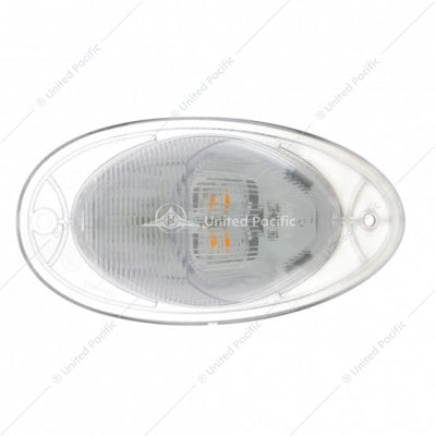 7  LED Turn Signal Light For 2008-2017 Freightliner Cascadia - Amber LED/Clear Lens  -  37078