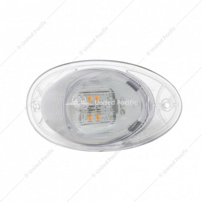 7  LED Turn Signal Light For 2008-2017 Freightliner Cascadia - Amber LED/Clear Lens  -  37078