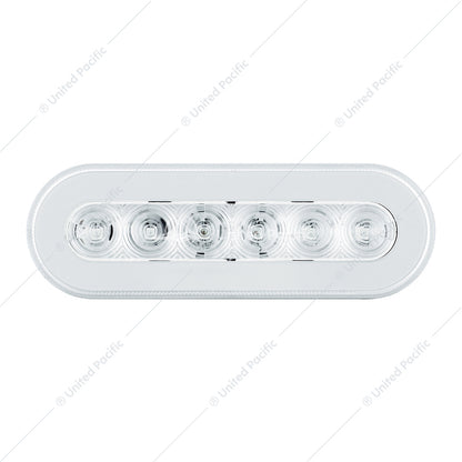22 LED 6" Oval GloLight Turn Signal Light Amber LED/Clear Lens  -  37131