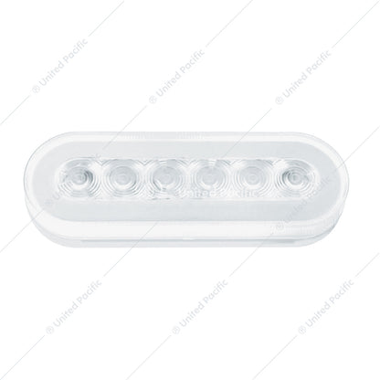 22 LED 6" Oval GloLight Turn Signal Light Amber LED/Clear Lens  -  37131