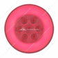 21 LED 4" GloLight Stop Turn & Tail Light Red LED/Clear Lens  -  37134