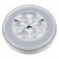 21 LED 4" GloLight Stop Turn & Tail Light Red LED/Clear Lens  -  37134