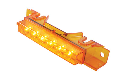 6 AMBER LED EXTERIOR VISOR LIGHT FOR 1996-2024 VOLVO VNL - AMBER LENS- 37593