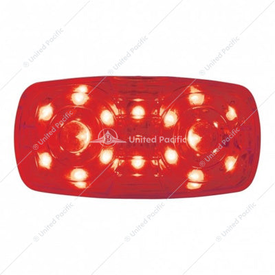 16 LED Red Rectangular Clearance/Marker Light with 2 wires  -  38226