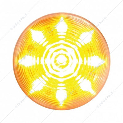 9 LED 2" Beehive Clearance/Marker Light Amber LED/Clear Lens  -  38366