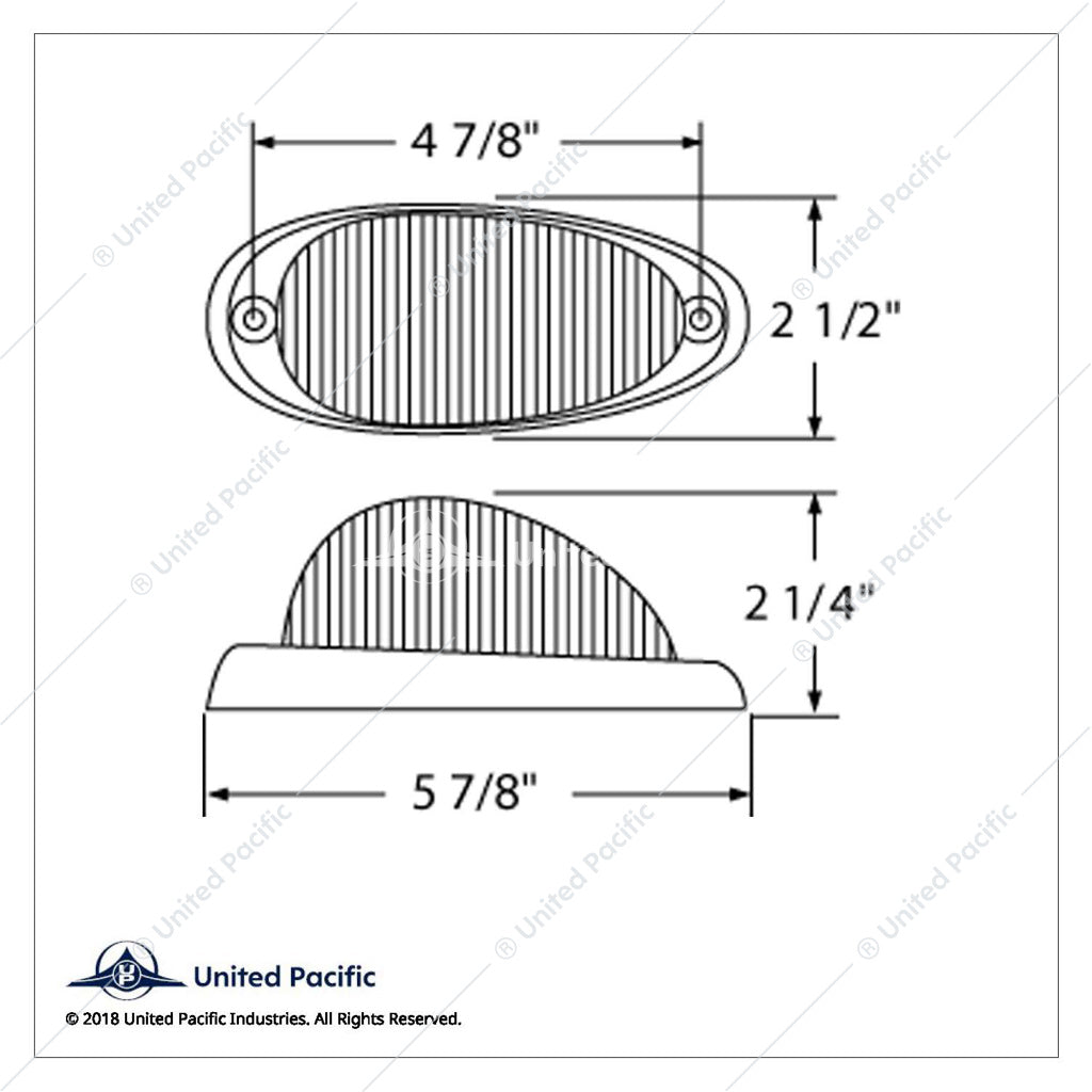 15 LED Freightliner Sleeper Clearance/Marker  Light-AMBER -38448