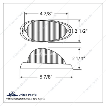 15 LED Freightliner Sleeper Clearance/Marker  Light-AMBER -38448