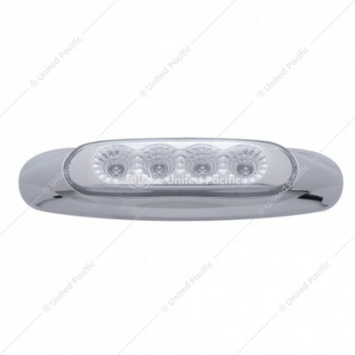 4 LED Reflector Clearance/Marker Light - AMBER LED/Clear  -  39400
