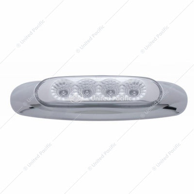 4 LED Reflector Clearance/Marker Light Red Clear -  39401