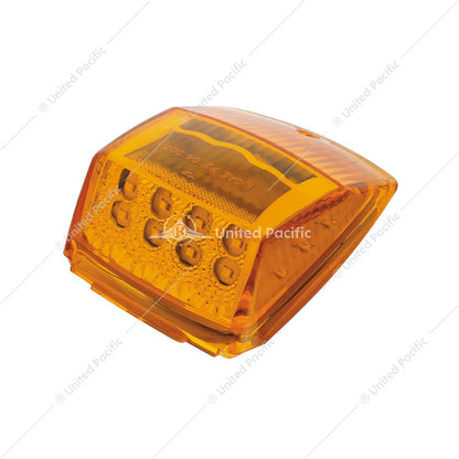 17 LED REFLECTOR SQUARE CAB LIGHT - AMBER LED/AMBER LENS -39527