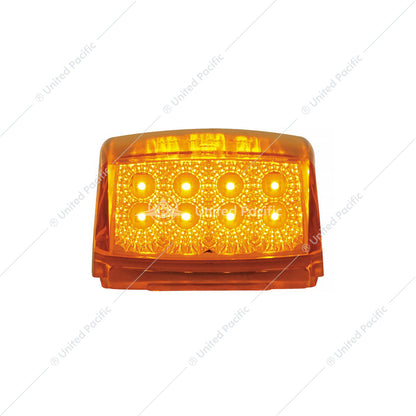 17 LED REFLECTOR SQUARE CAB LIGHT - AMBER LED/AMBER LENS -39527