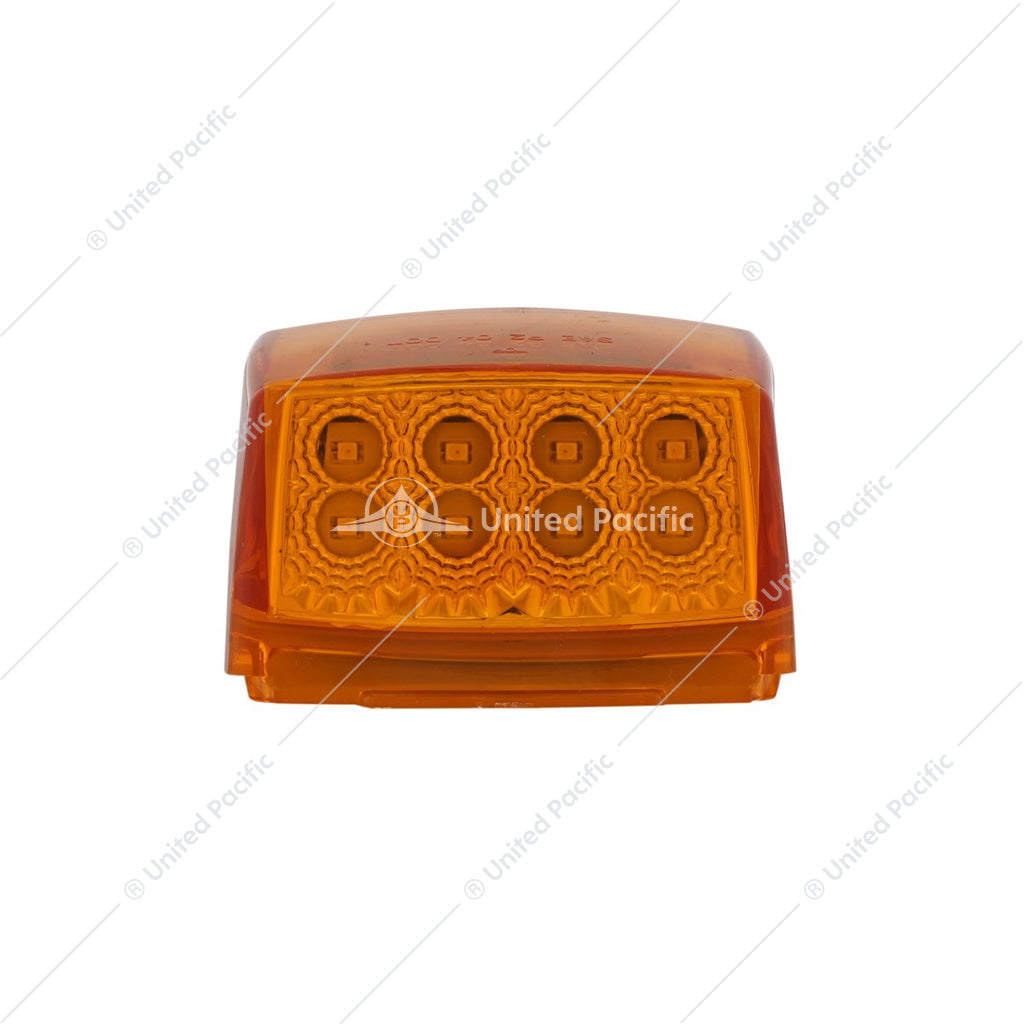 17 LED REFLECTOR SQUARE CAB LIGHT - AMBER LED/AMBER LENS -39527