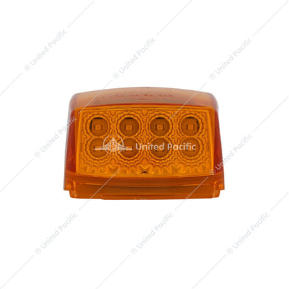 17 LED REFLECTOR SQUARE CAB LIGHT - AMBER LED/AMBER LENS -39527