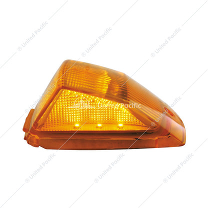 17 LED REFLECTOR SQUARE CAB LIGHT - AMBER LED/AMBER LENS -39527