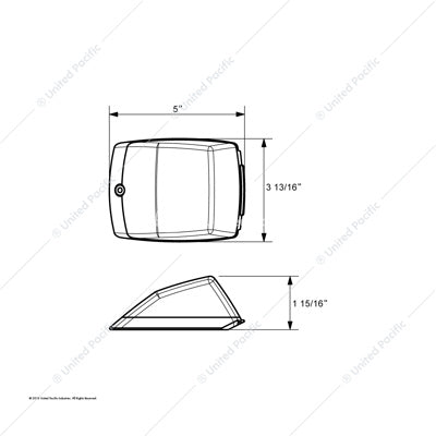17 LED Reflector Square Cab Light  -  39528