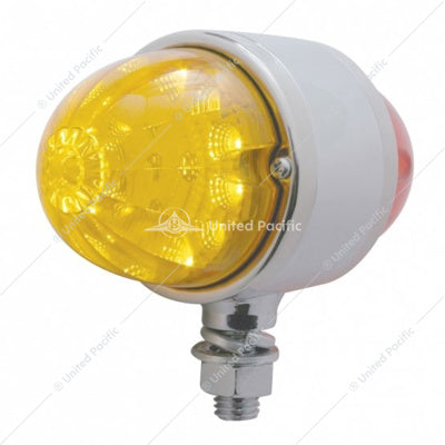 34LED Reflector Watermelon Double Face Light - Amber & Red LED/Amber & Red Lens  -  39553