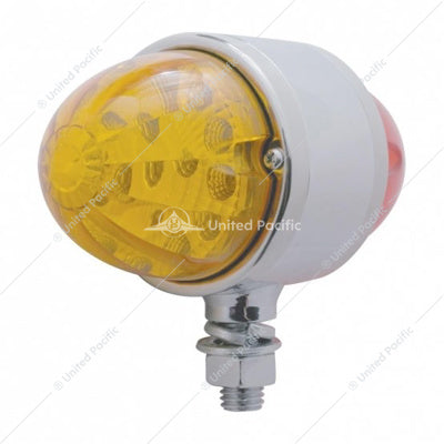 34LED Reflector Watermelon Double Face Light - Amber & Red LED/Amber & Red Lens  -  39553