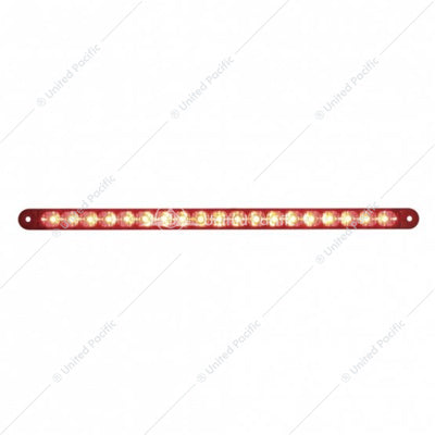 19 LED 12 Inch Reflector Stop/Turn/Tail  Light Bar Red  -  39774
