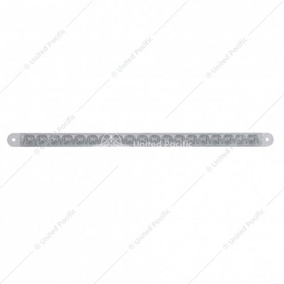 19 LED 12 Inch  Reflector Turn Signal Light Bar Amber LED/Clear Lens  -  39775