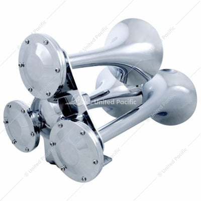 3 Trumpets Competition Series Chrome Train Horn   -  46151