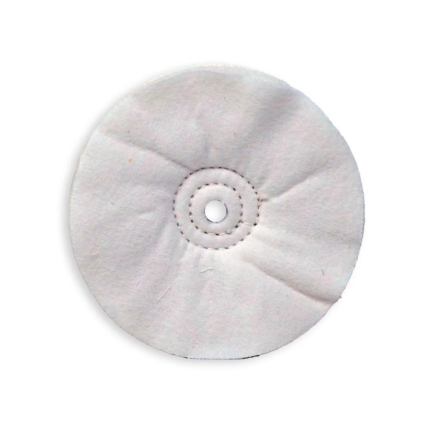 8" White Domet Flannel Final Finish Buff Airway Buffing Wheel  -  AWW58-8FL