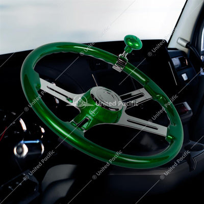 Heavy Duty Steering Wheel Spinner Emerald Green  - 70363