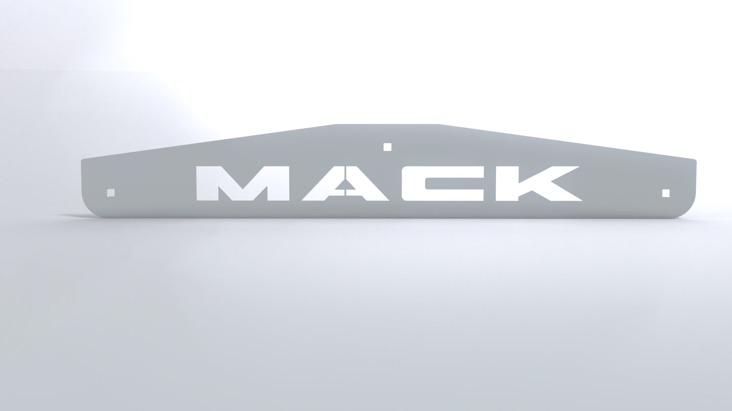 24"x3.6" Pair Mack Logo Stainless Steel Mud Flap Weights - C7972096