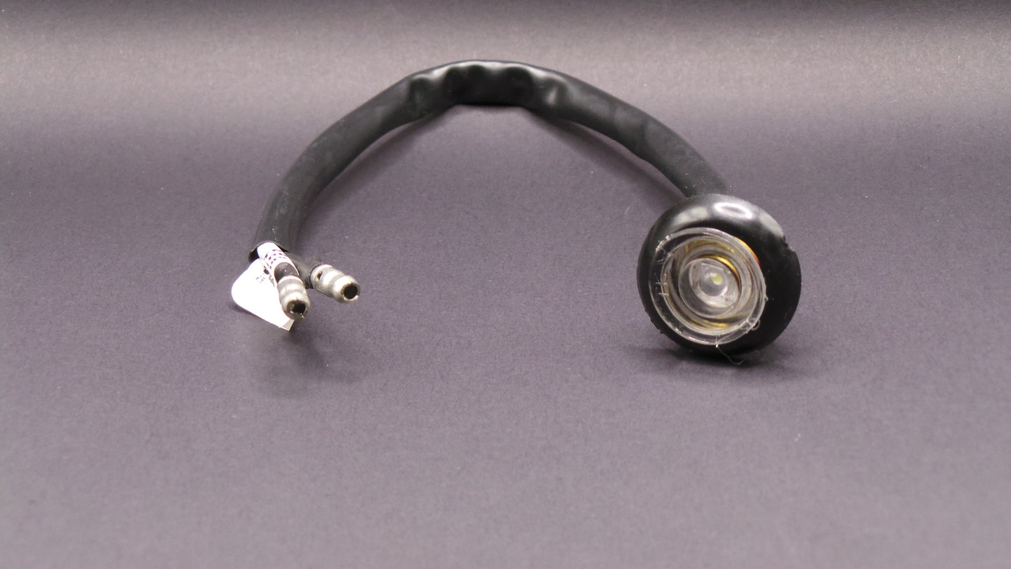3/4" Clearance & Side Marker  1 LED Light Clear  12/24V with grommet And Direct Pigtail  -  8061C