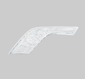 Chrome hood air intake grille for driver side, fits 2003–2017 Volvo VN and VNL trucks
