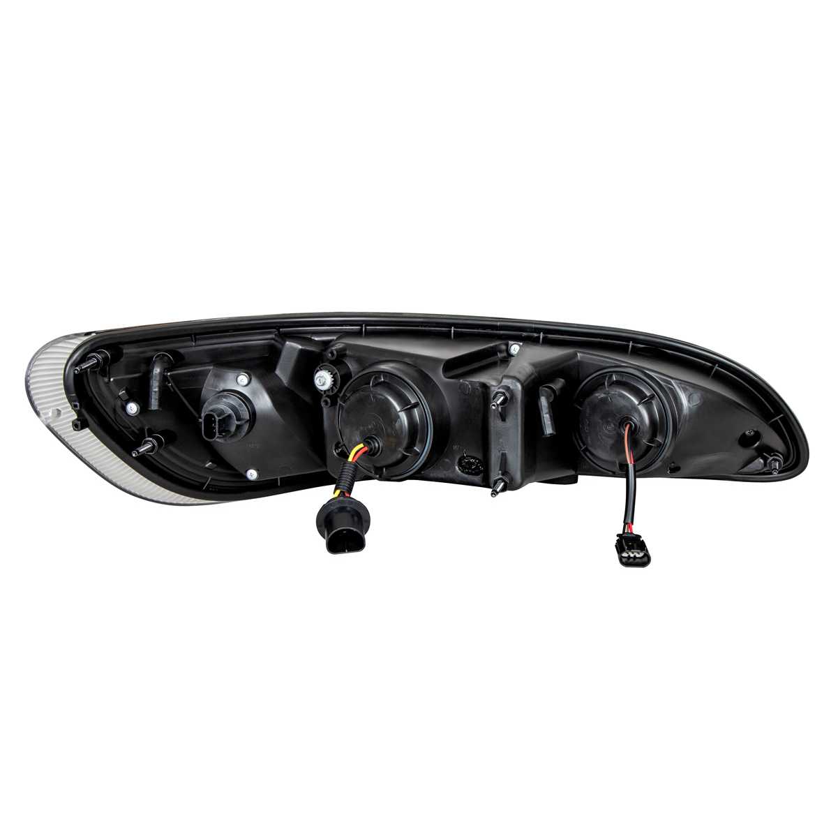 Chrome Projection Headlight With LED Dual Function Light Bar For PB 386 (2005-2015) & 387 (1999-2010) Driver Left  -  31252