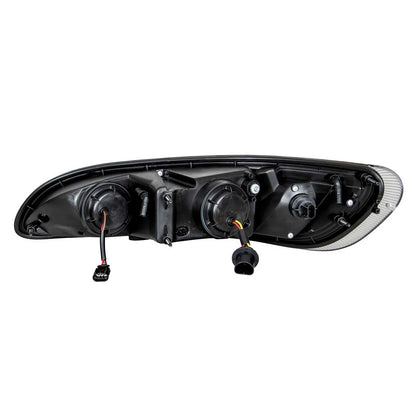 Chrome Projection Headlight With LED Dual Function Light Bar For PB 386 (2005-2015) & 387 (1999-2010) Passenger Right  -  31253