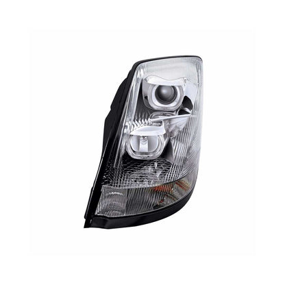Chrome Projection Headlight w/ Amber LED Light Bar for 2003-2017 Volvo VN/VNL Driver - 31230