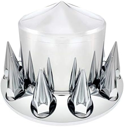 Chrome Pointed Axle Cover Combo Kit  -  10308