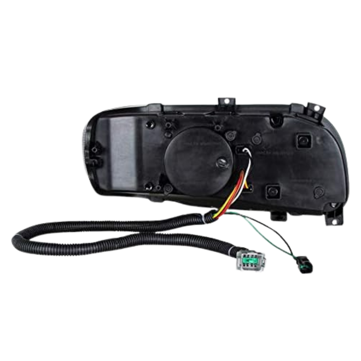 High Power 10 LED Blackout Headlight with 6 LED Turn & 100 LED Halo For 2008-15 PB 388 & 2008-2021 389 - Driver  -  35786