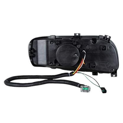 High Power 10 LED Blackout Headlight with 6 LED Turn & 100 LED Halo For 2008-15 PB 388 & 2008-2021 389 - Driver  -  35786