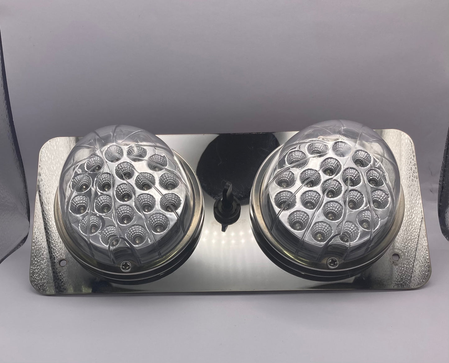 14 GA mirror finish 304 stainless steel watermelon light interior plate with mounting holes  RZ-I4''X9''