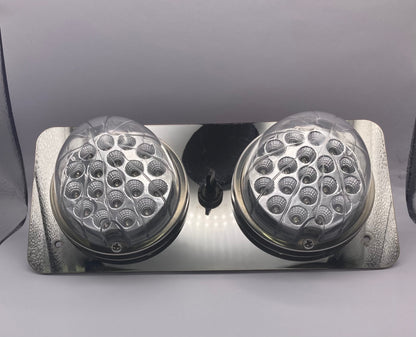 14 GA mirror finish 304 stainless steel watermelon light interior plate with mounting holes  RZ-I4''X9''