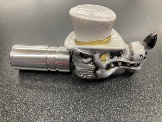 Valve Knob Stationary Top Wolf With White  Hat  -  17986W
