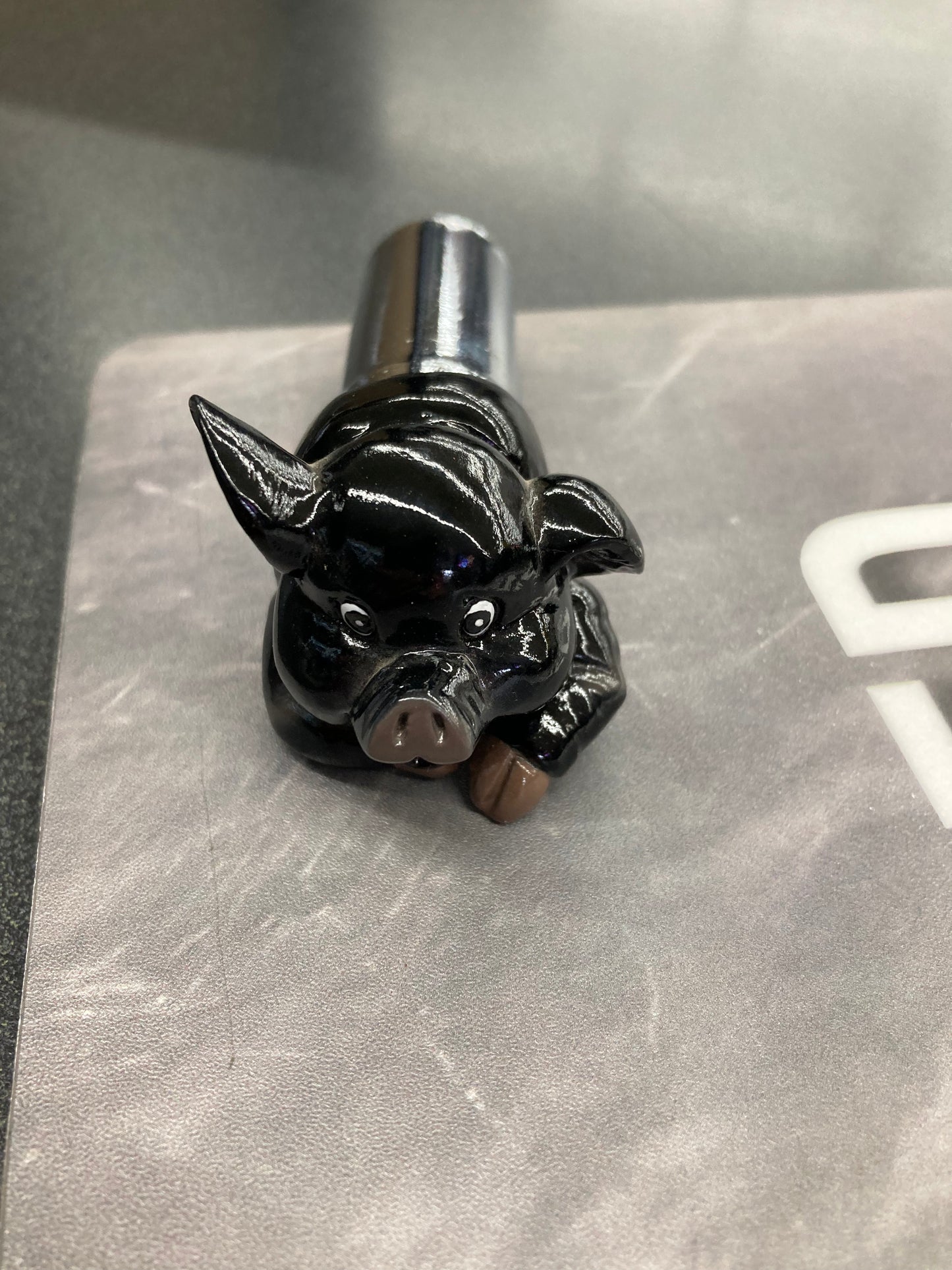 Valve Knob Stationary Black  Pig  -  17983
