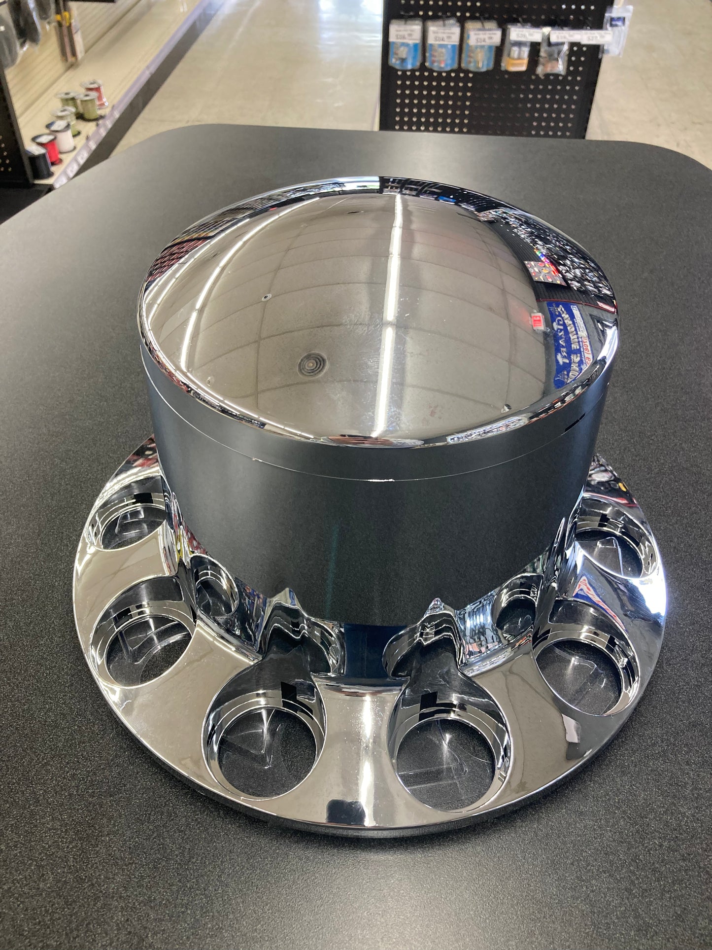 Rear Dome Axle Cover Single Chrome ABS - GCS562.FR1017R