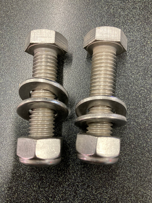 Stainless Steel Bolt & Nut 2 pc Kit For Classic Bumpers  - GCS12M1.75X50
