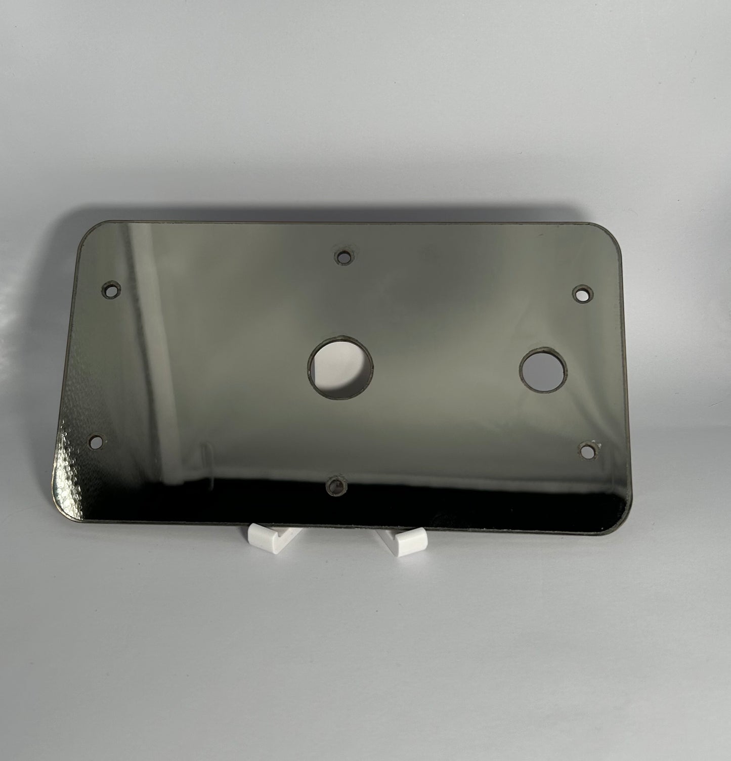 14 GA mirror finish 304 stainless steel watermelon light interior plate with mounting holes - RZ-H4''X7''