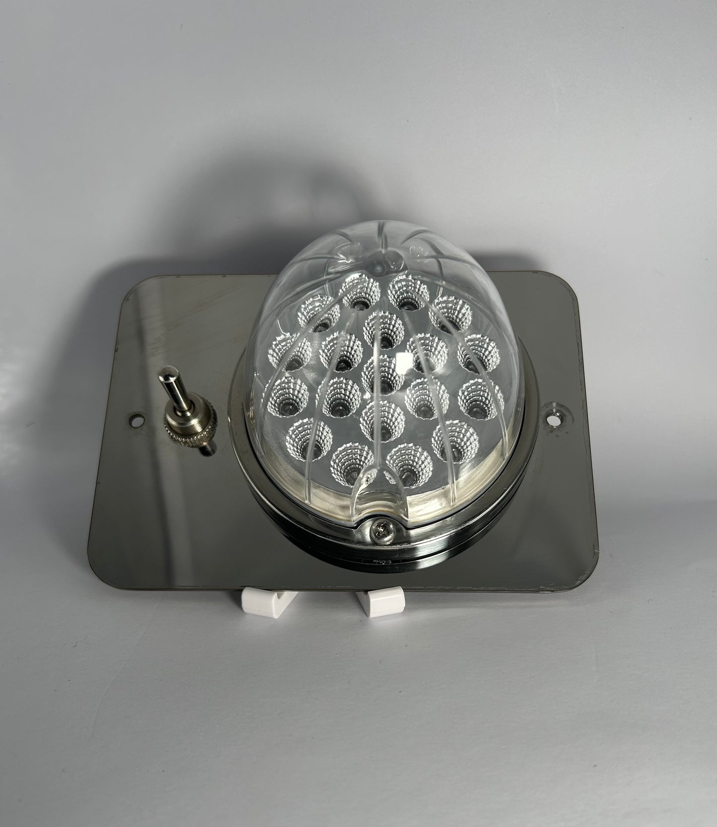 14 Gauge Mirror Finish 304 Stainless Steel Watermelon Light Interior Plate White Mounting Holes  -  RZ-G4''X5.5''
